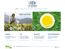 Tablet Screenshot of jfstea.com